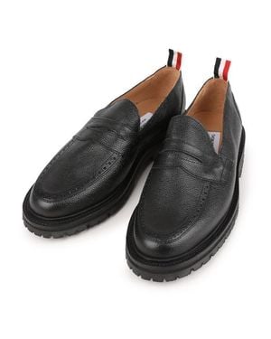 Thom Browne Grosgrain Loop Round Toe Loafer - Black