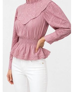 Sea Vienne Eyelet Top - Pink