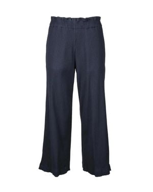 Collection Privée Cropped Stretch Pants - Blue