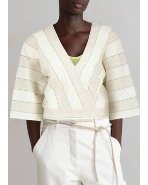 Humanoid Lesly V-Neck Blouse - Natural