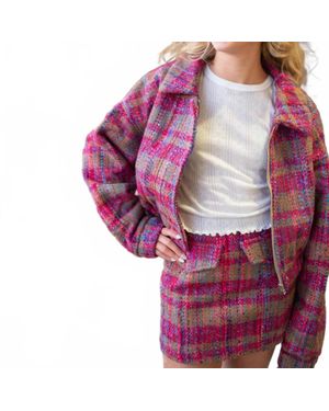 SOFIA The Label Violette Tweed Skort - Purple