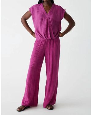 Michael Stars Susie Gauze Pant - Purple