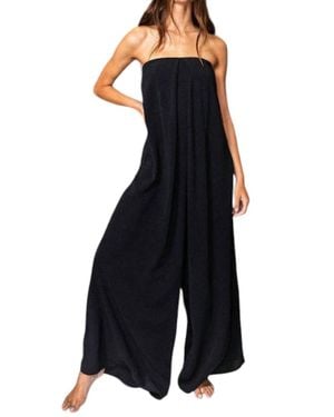 Bucketlist Jana Strapless Flowy Jumpsuit - Blue