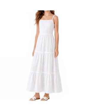KatieJnyc Girls Alessandra Embroidered Maxi Dress - White