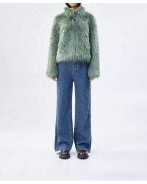 Unreal Fur Faux Fur Delish Jacket - Blue
