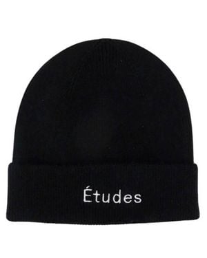 Etudes Studio Wool-Blend Logo Beanie - Black