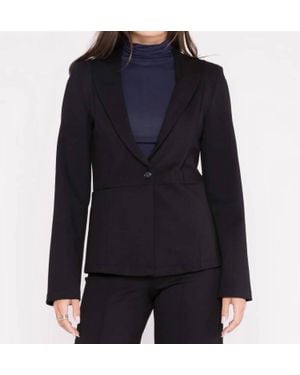 Ripley Rader Ponte Knit Fitted Blazer - Blue