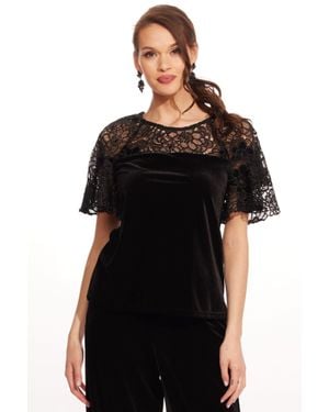 Eva Franco Barker Top - Black