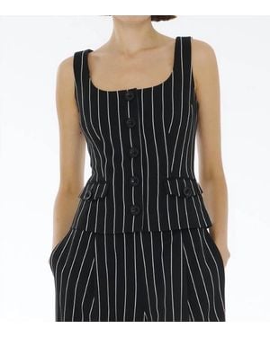 Toccin Jet/Optic Pinstripe Georgia Vest - Black