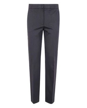 Twinset Tailored Knitted Pants With Metallic Detail - Blue