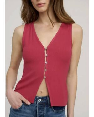 FAVORITE DAUGHTER The Good Luck Rib Top - Red