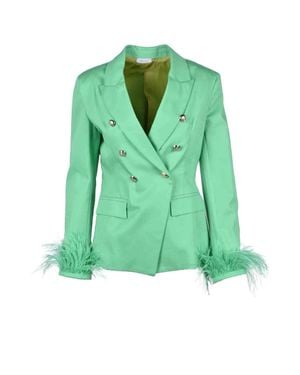 Motel Double-Breasted Jacket - Green