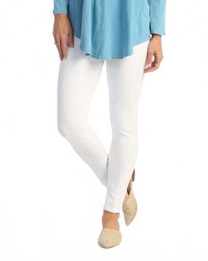 Jess & Jane Mineral Washed Ankle Legging Pant - Blue