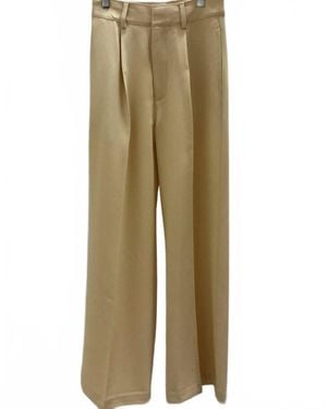 Crescent Sasha Wide Leg Trouser - Natural
