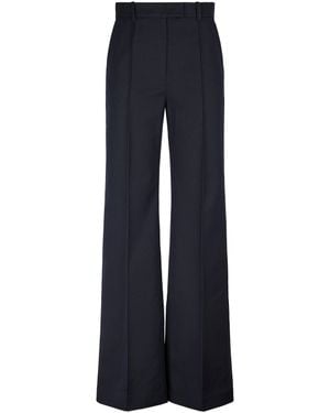 A.P.C. Tailored Wide-Leg Pants With Concealed Fastening - Blue