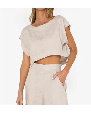 JBQ Finley Crop Top - White