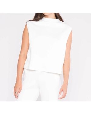 Ripley Rader Scuba Cowl Neck Top - White