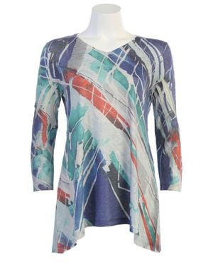Jess & Jane Kairos Light Weight Knit Top - Blue