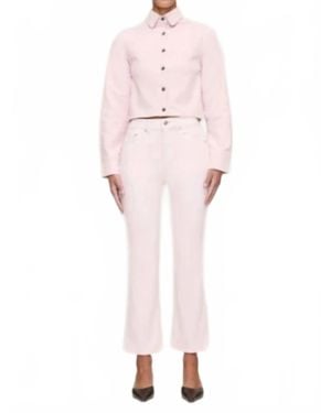 DL1961 High Rise Instasculpt Crop Pants - Pink