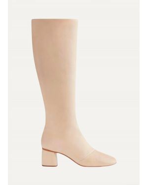 forte_forte High Leather Boots - White