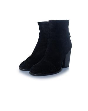 Rag & Bone Rag And Bone, Suede Ankle Boots - Black