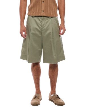 Helmut Lang Relaxed Pleated Trouser Short - Green