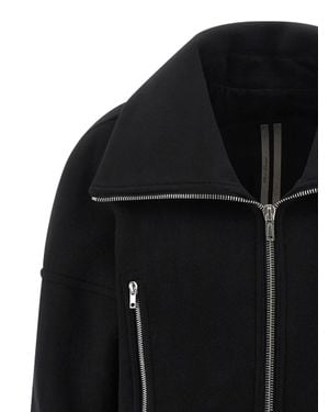 Rick Owens Virgin Wool Coat - Black