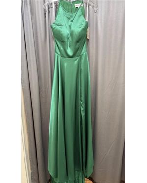 Sherri Hill Halter-Neck Long Gown - Green
