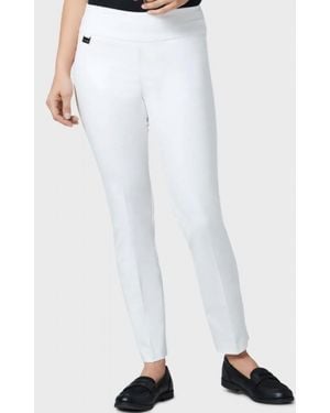 Lisette Slim Ankle Pants - White