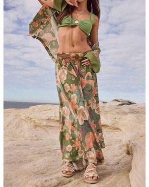Spell Floridian Maxi Skirt - Metallic