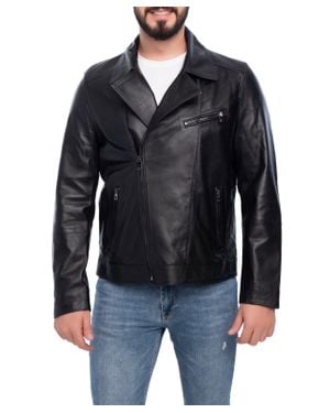 VELLAPAIS Winston Leather Jacket - Black