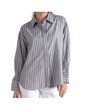 Elan Long Sleeve Smock Top With Wristband Shirt - Multicolor