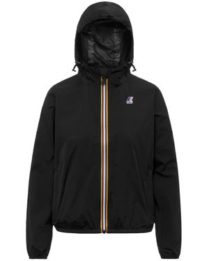 K-Way Le Vrai 4.0 Claudette Hooded Jacket - Black