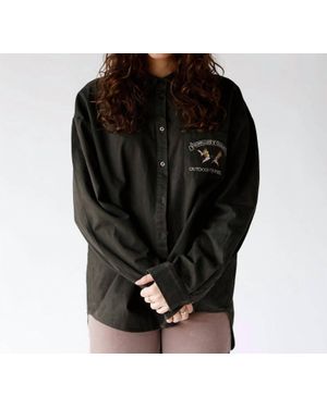 Bailey Rose Mallard Flight Button Up Shirt - Black