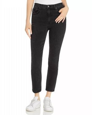 GRLFRND High-Rise Skinny Stretch Jeans - Black