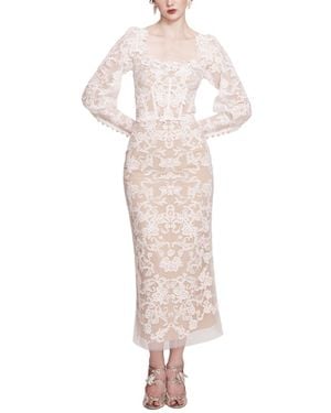Marchesa Cocktail Dress - White
