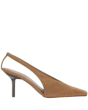 ARMARIUM Suede Slingbacks - Brown