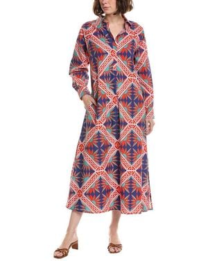 Ro's Garden Brussels Long Kurta Dress - Red