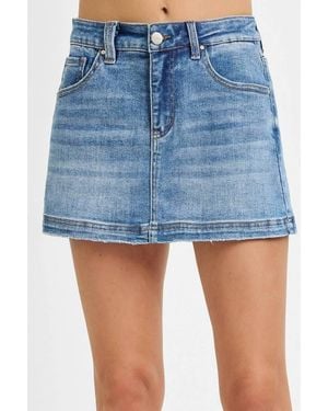 Risen High Rise Fit Skort - Blue