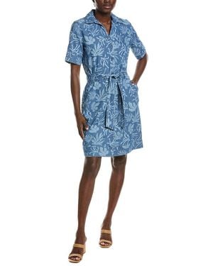 Jones New York Chambray Midi Shirtdress - Blue