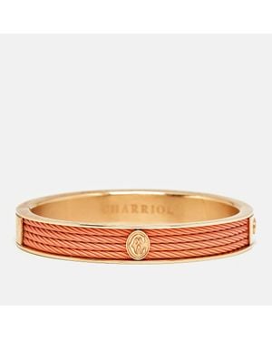 Charriol Pvd Coated Steel Rose Tone Bracelet - Orange