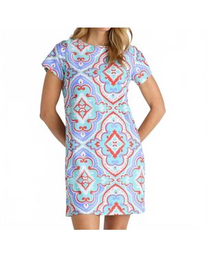Jude Connally Ella Short Sleeve Mini Dress - Blue