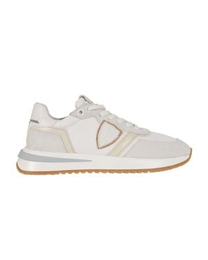 Philippe Model Tropez 2.1 Low Sneakers With Vintage Running Shoe Inspiration - White