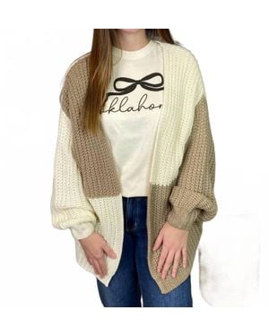 Eesome Mousse Open Cardigan - Natural