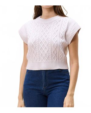 Cleobella Gigi Cropped Sweater - White