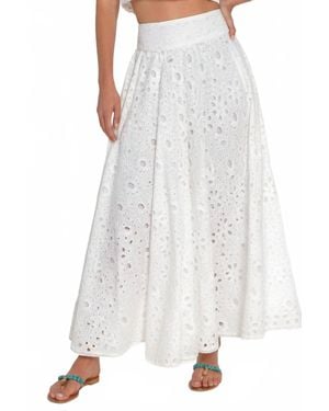 Gretchen Scott Eyelet Sizzle Skirt - White