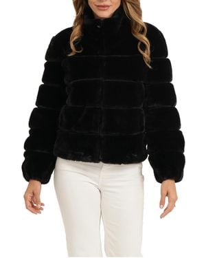 Love Token Lizzo Faux Fur Zip Jacket - Black