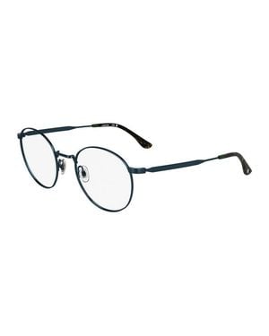 Lacoste Eyeglasses Round Full Rim, Frame And Clear Demo Lenses Lens L2308714 - Brown