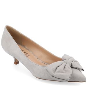 Journee Collection Collection Orana Wide Width Kitten Heel - White