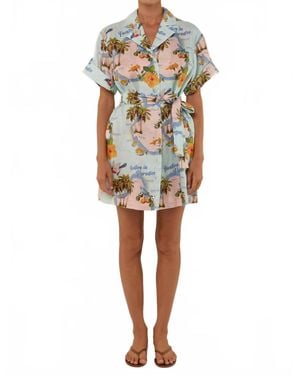 Palm Noosa Rey Mini Dress - Blue